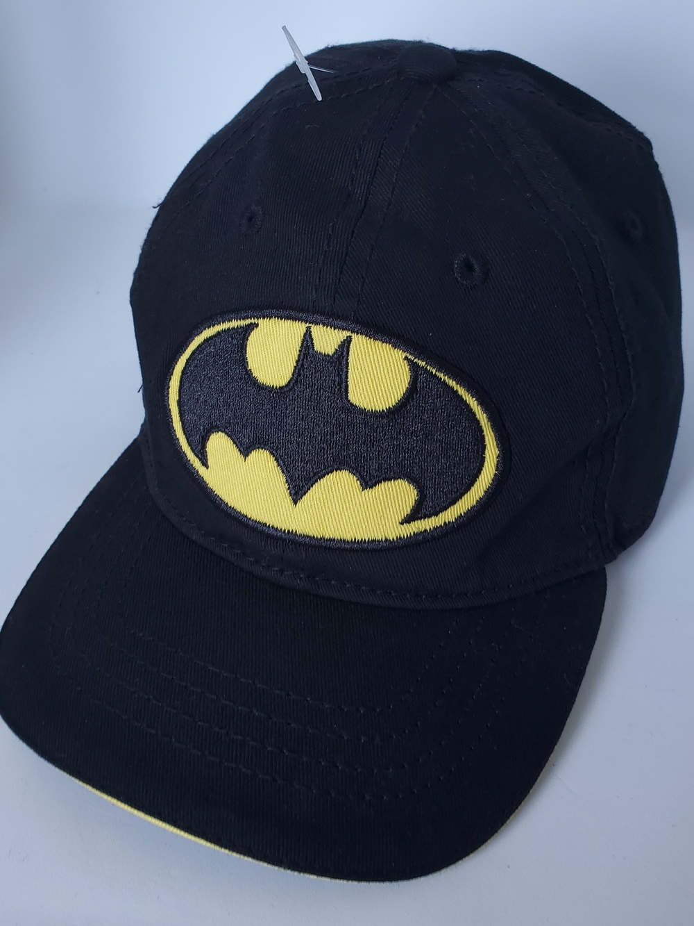 Batman Black and Yellow Embroidered Logo Cap